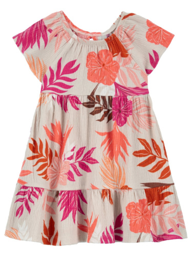 שמלת ג'רסי פרחי הוואי